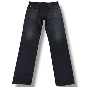 AG Adriano Goldschmied The Graduate Tailored Leg Black Jeans Mens 32x33